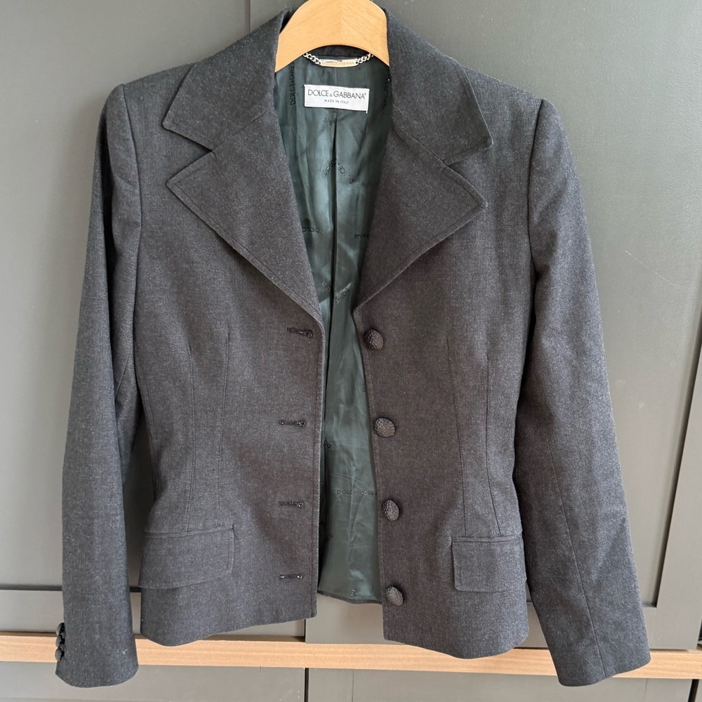 Dolce & Gabbana | Classic Single-breasted Dolce jacket Charcoal Blazer |• 44 - Picture 5 of 10